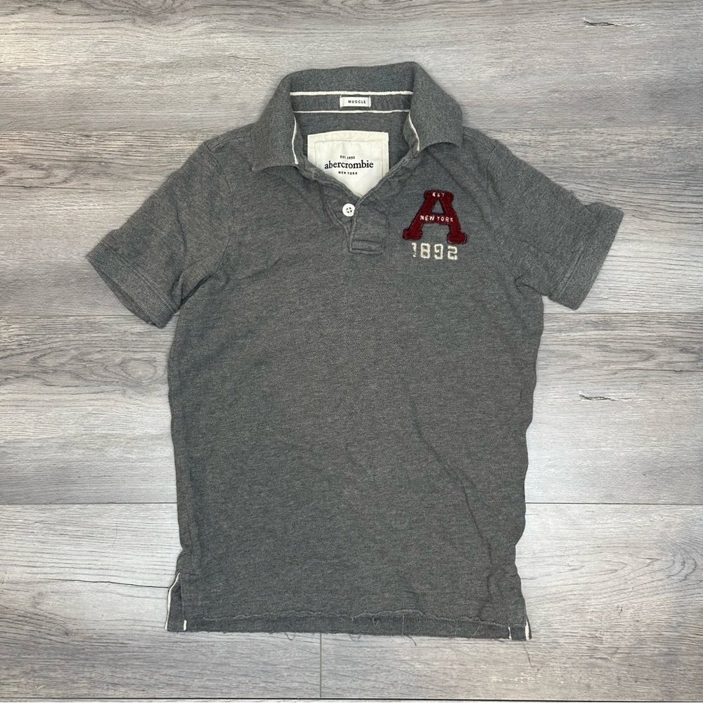 Abercrombie New York Kids Short Sleeve Polo Shirt Size M